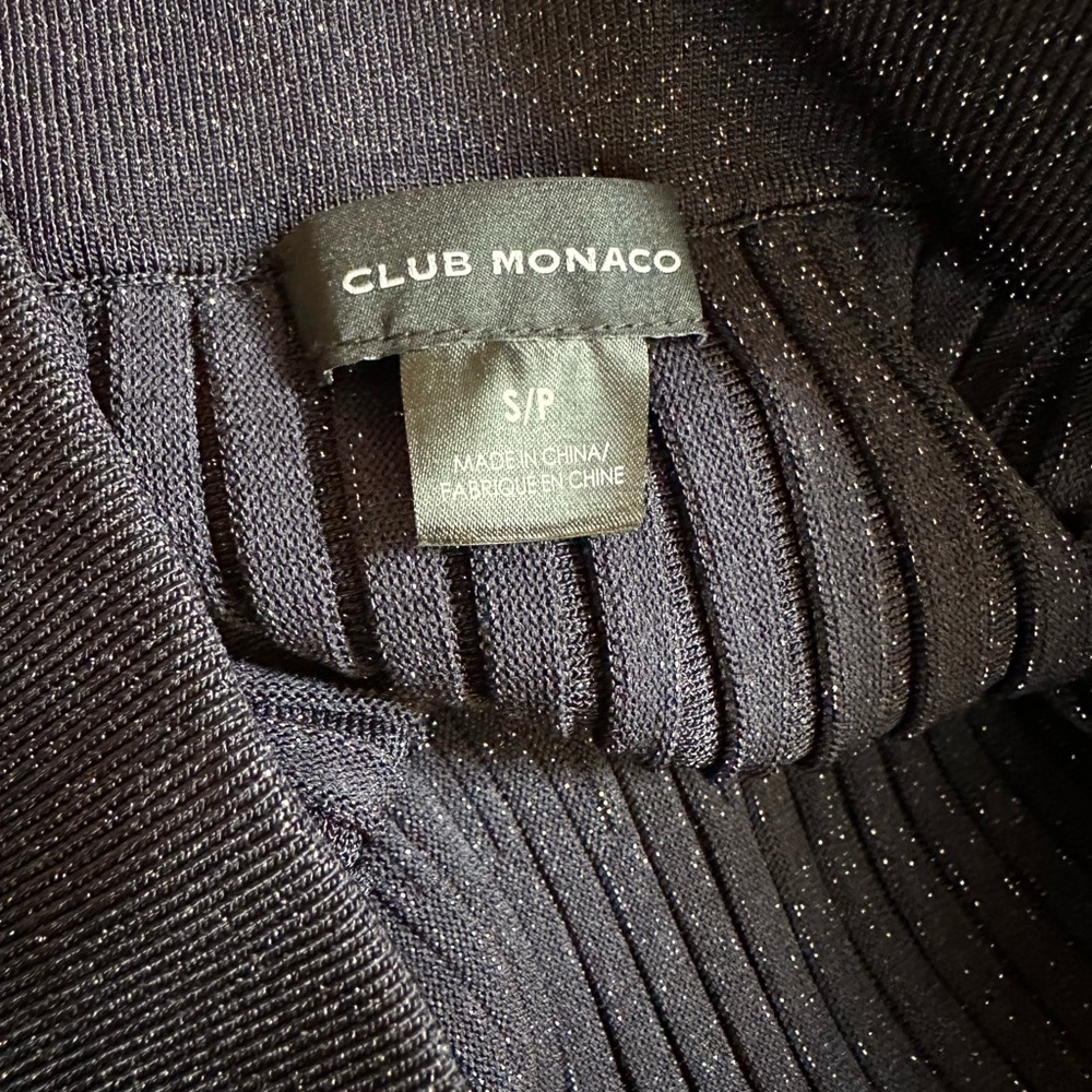 Metallic Ribbed Knit Two-Piece Set - Picture 4 of 6